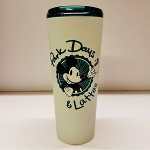 NEW Disney Mickey Mouse Park Days & Lattes 16oz Starbucks Stainless Steel